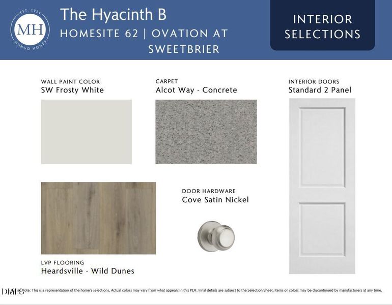 OVS 62 Interior Selections OVS 62 Interior Selections