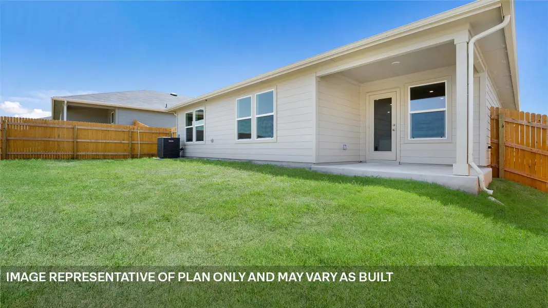 Exterior details and patio area of a home in Southgrove, Kyle (Image 3).