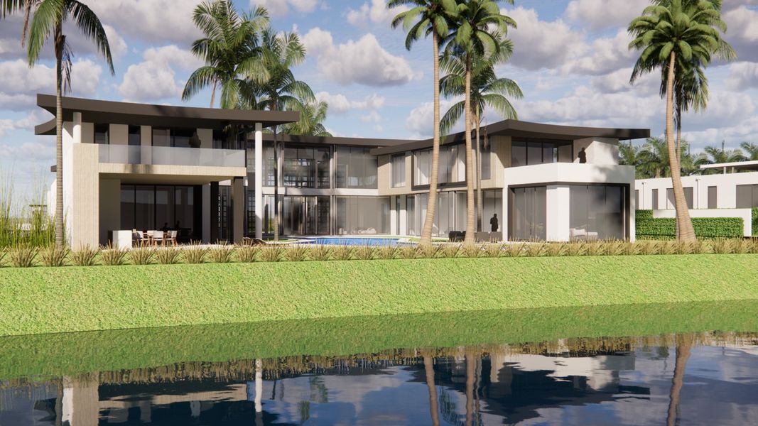 Representative exterior photo of a completed home built from the Carnoustie by Centaur Holdings in Panther National, Palm Beach Gardens, FL (Image 6). Representative exterior photo of a completed home built from the Carnoustie by Centaur Holdings in Panther National, Palm Beach Gardens, FL (Image 6).