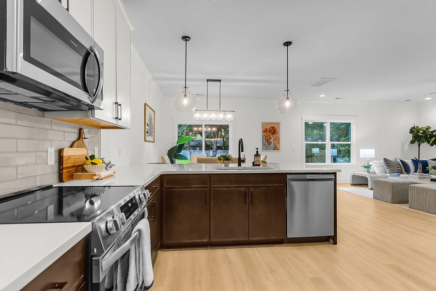 Furnished interior view inside a new home in , Charleston (Image 4).