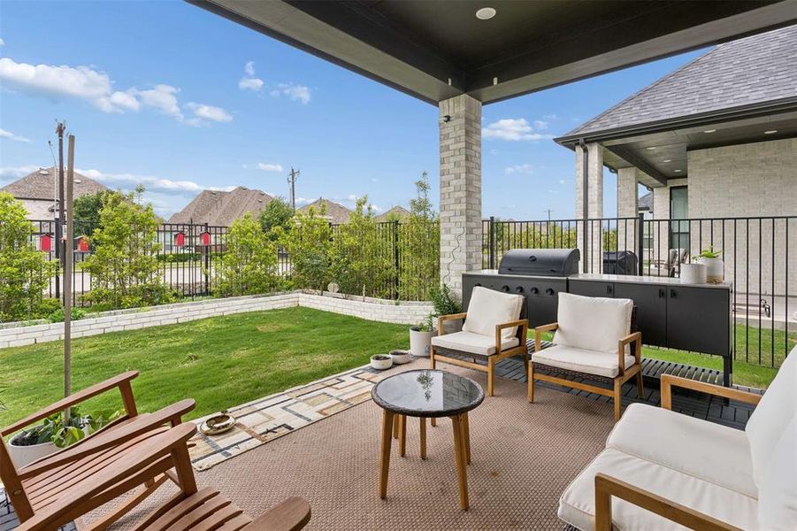 Exterior details and patio area of a home in , Rockwall (Image 26).