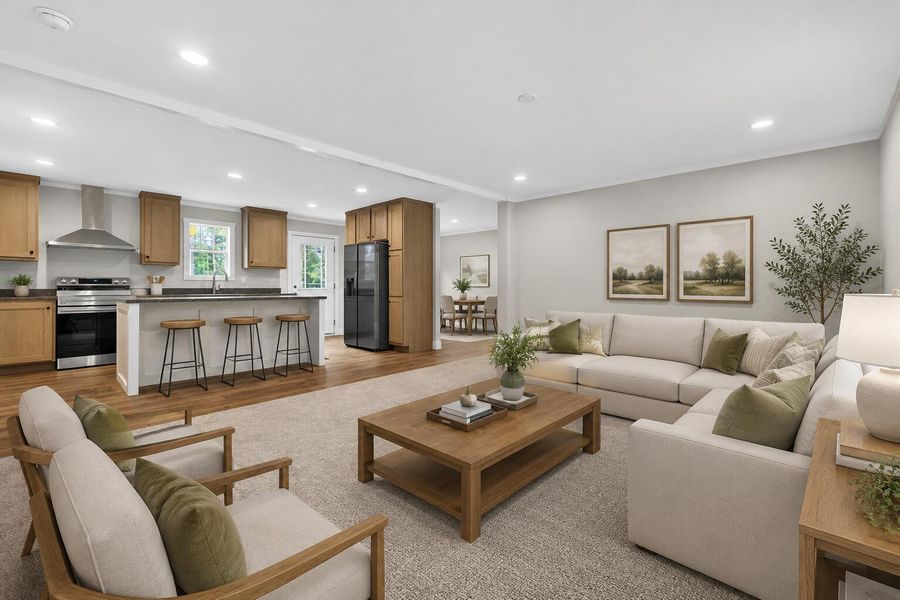 Furnished interior view inside a new home in , Walterboro (Image 4).
