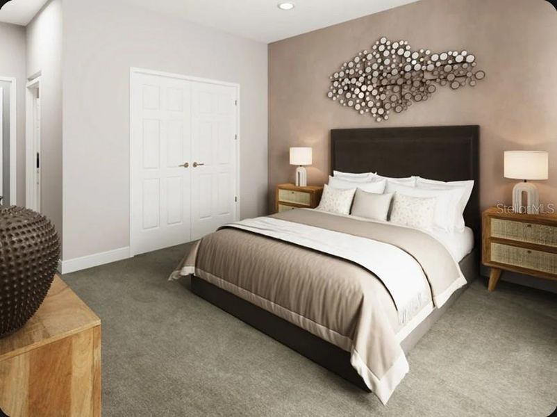 Furnished interior view inside a new home in Esplanade at McKinnon Groves, Winter Garden (Image 9).