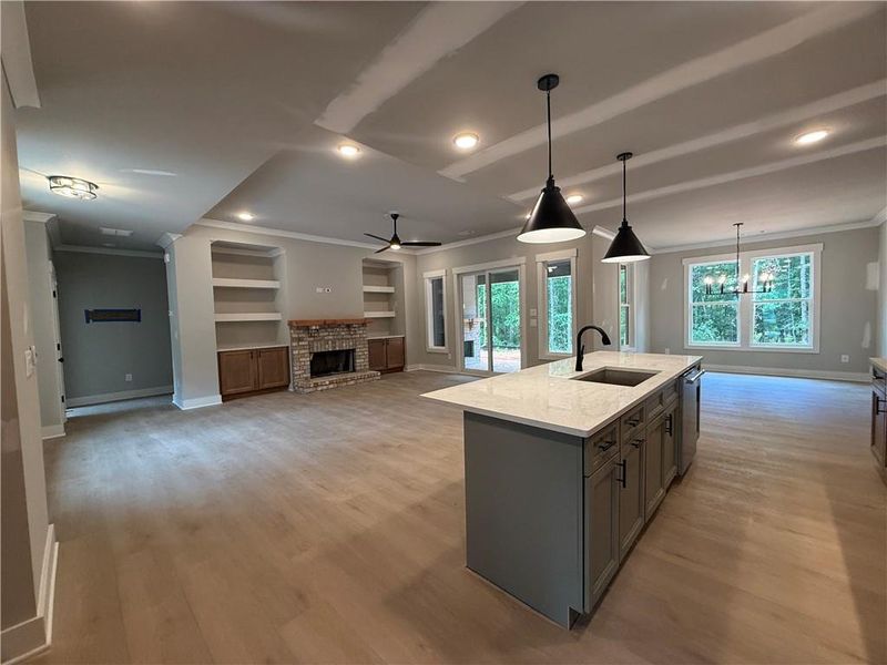 Furnished interior view inside a new home in , Monroe (Image 3).