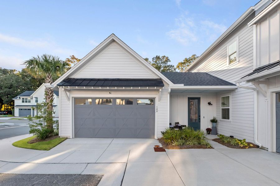 Front exterior of a new home in Hayes Park, Johns Island, SC, highlighting curb appeal (Image 2).