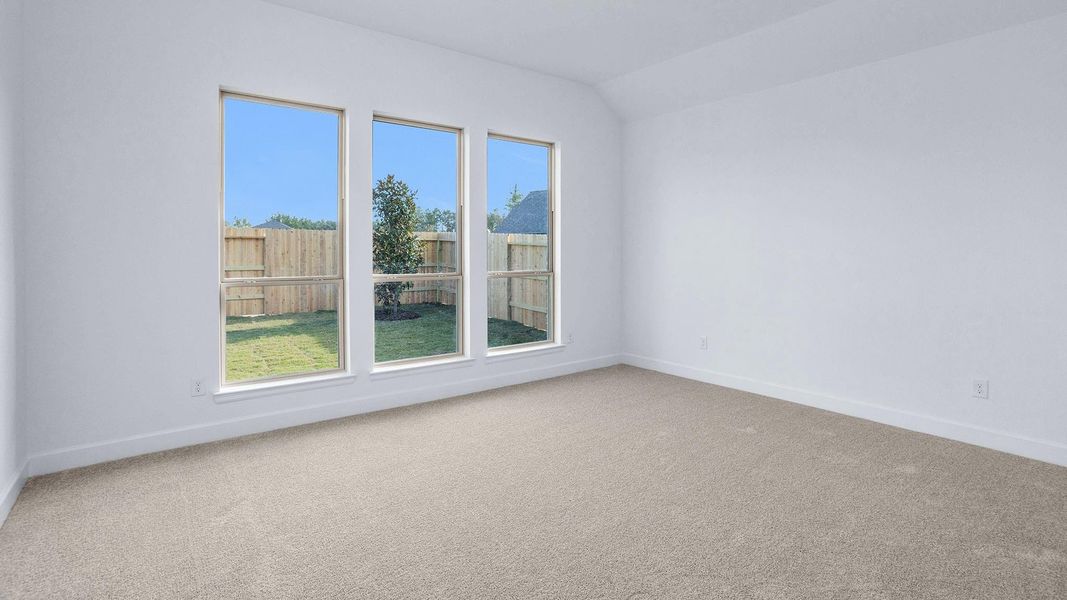 Spacious, unfurnished interior of a new home in Artavia 45', Conroe (Image 11).