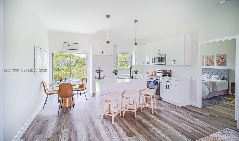 Furnished interior view inside a new home in , Sebring (Image 10).