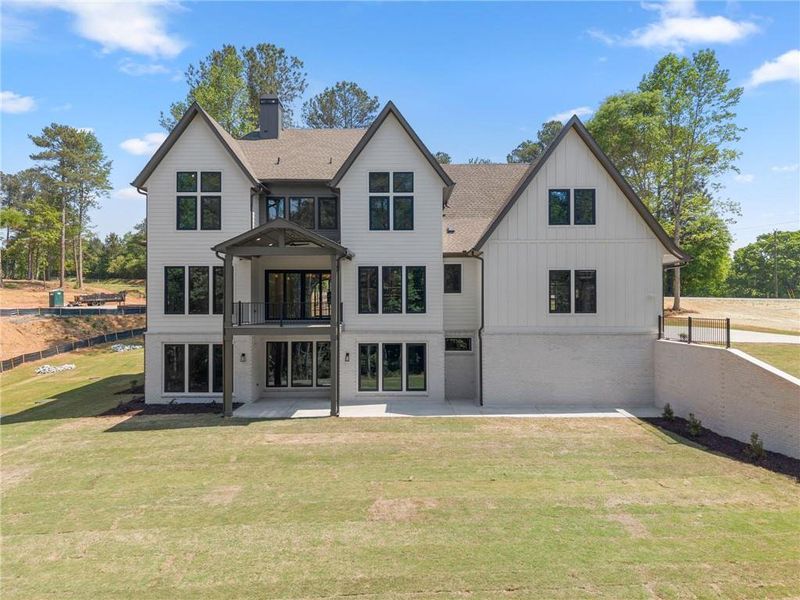 Exterior details and patio area of a home in , Flowery Branch (Image 3).
