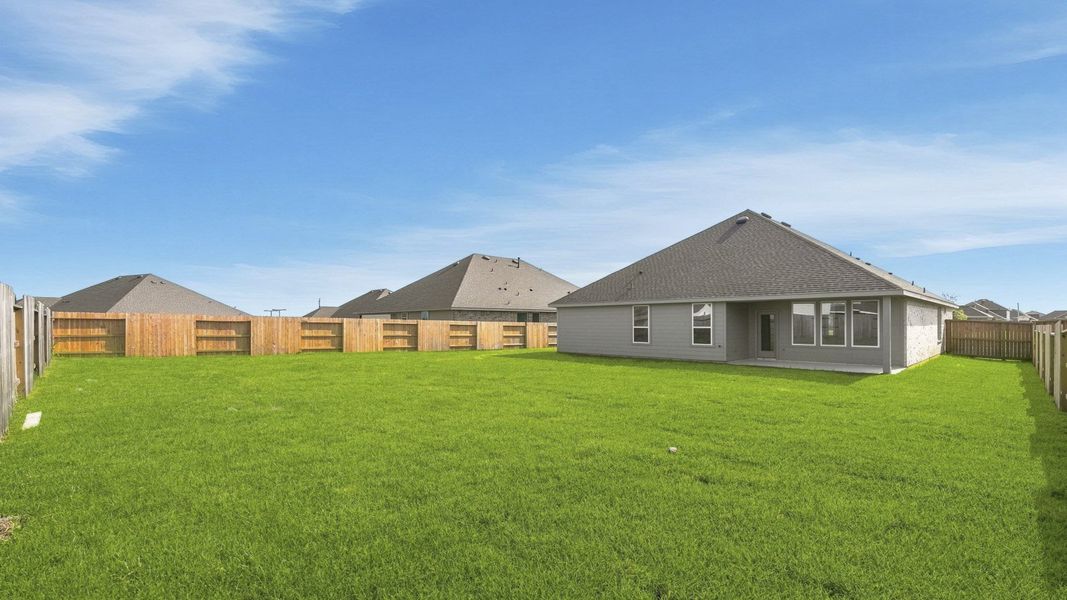 Exterior details and patio area of a home in River Ranch Estates, Dayton (Image 2). Exterior details and patio area of a home in River Ranch Estates, Dayton (Image 2).