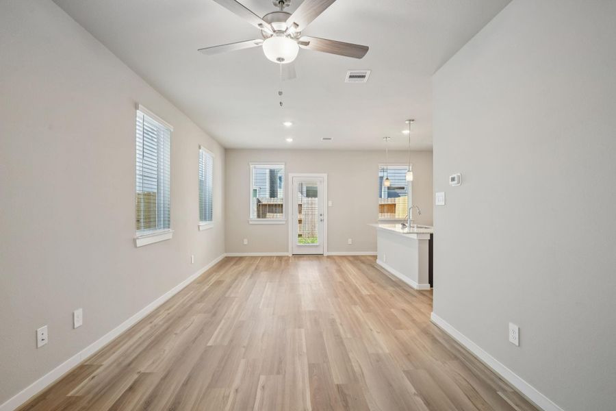 Spacious, unfurnished interior of a new home in Kemah Crossing - City Series, Kemah (Image 22). Spacious, unfurnished interior of a new home in Kemah Crossing - City Series, Kemah (Image 22).