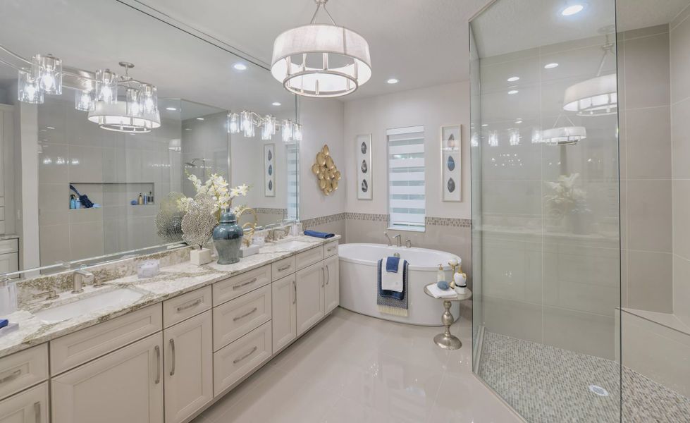 Furnished interior view inside a new home in The Reserve at Plantation Bay, Bunnell (Image 27).