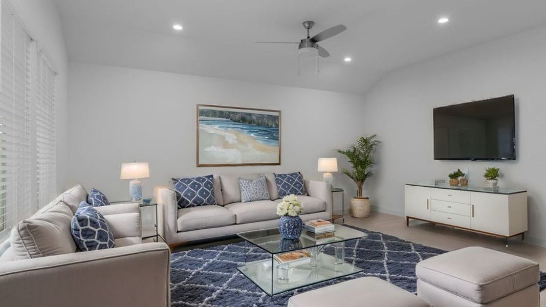 Furnished interior view inside a new home in Tamarron, Fulshear (Image 7).