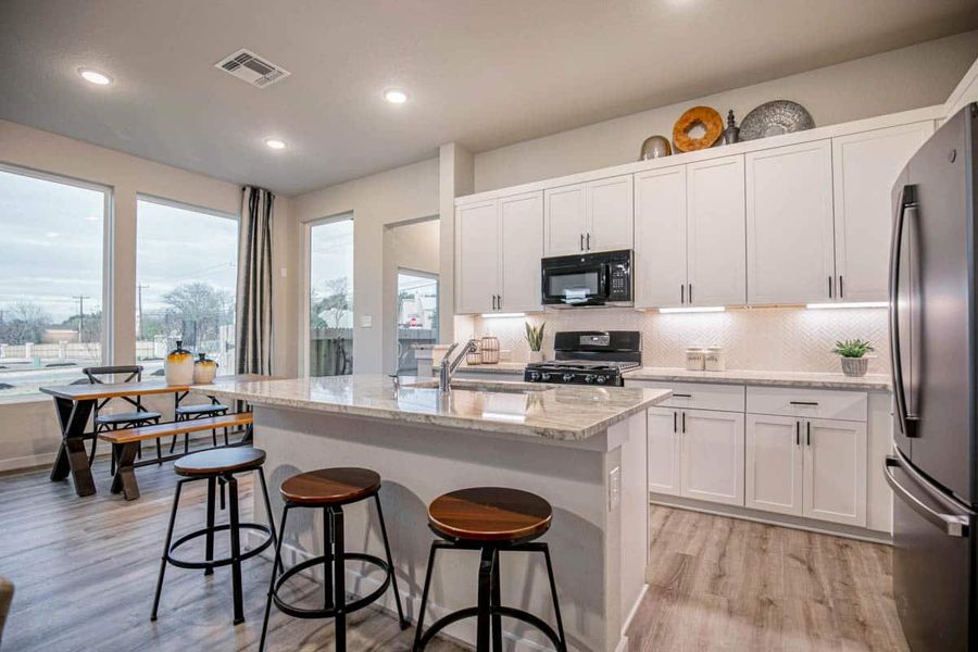 Furnished interior view inside a new home in Santa Rita Ranch, Liberty Hill (Image 28).