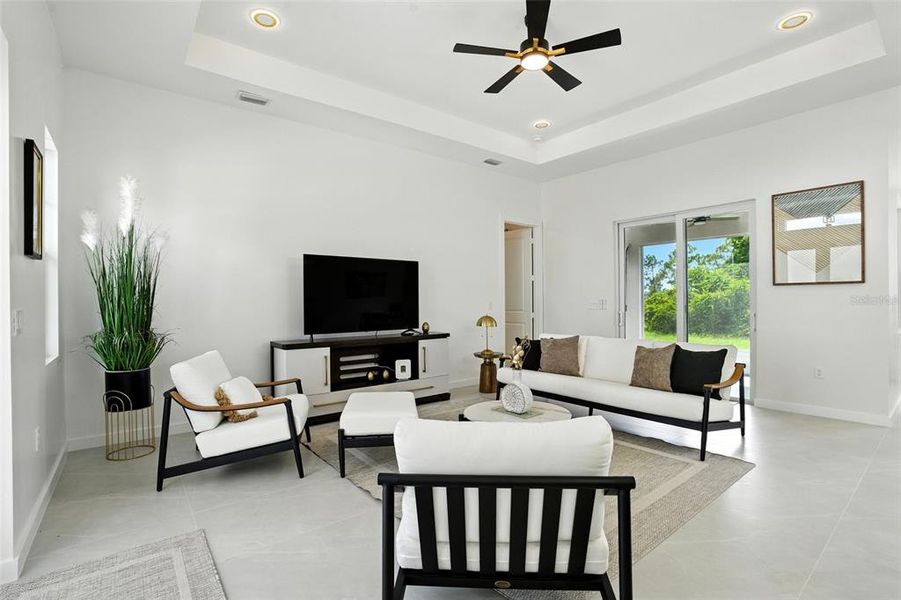 Furnished interior view inside a new home in , Placida (Image 10). Furnished interior view inside a new home in , Placida (Image 10).