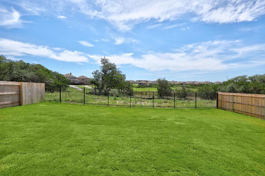 Exterior details and patio area of a home in Lakeside at Tessera - 60', Lago Vista (Image 3).