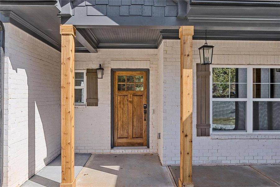 Front exterior of a new home in , Atlanta, GA, highlighting curb appeal (Image 32).