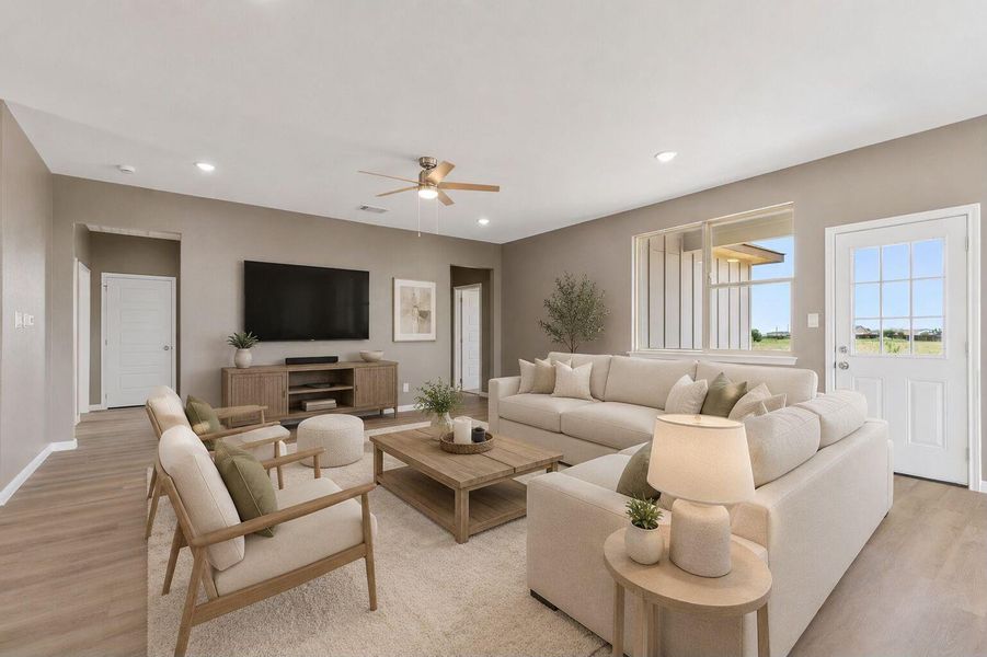 virtually staged to envision a spacious living room area with bright natural light virtually staged to envision a spacious living room area with bright natural light