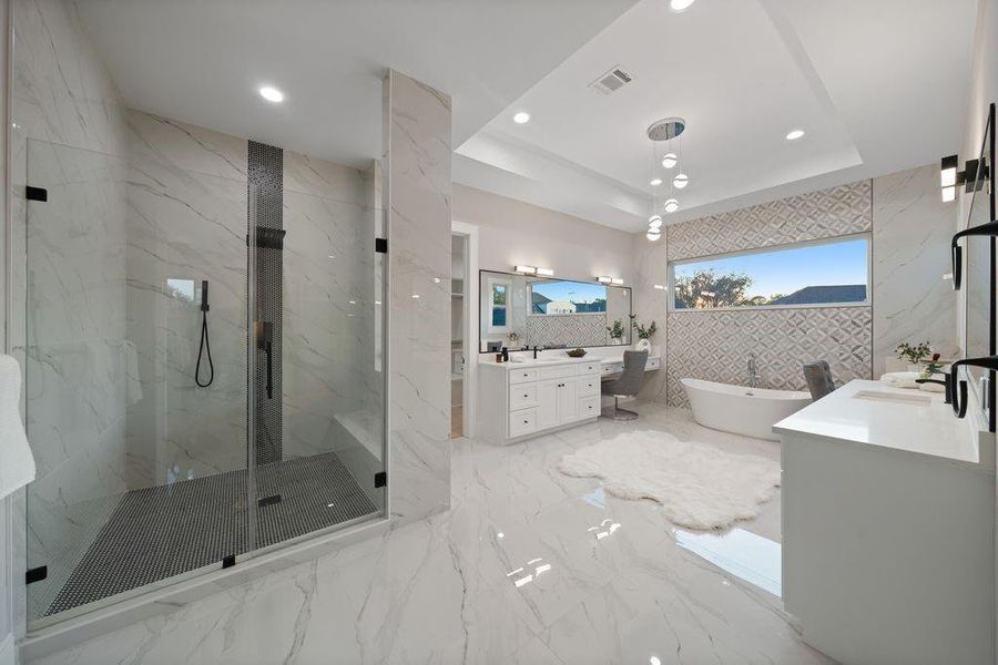 Furnished interior view inside a new home in , Houston (Image 8).