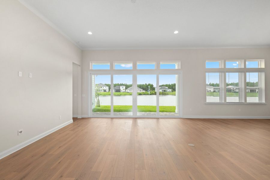 Representative unfurnished interior of a home built from the Aurora by Riverside Homes in Hidden Creek at SilverLeaf, St. Augustine (Image 35).