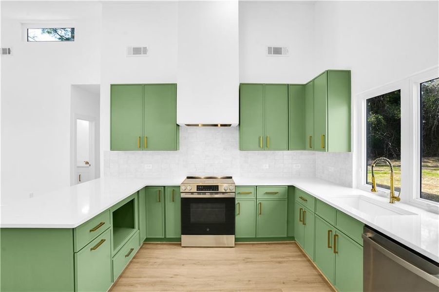 Furnished interior view inside a new home in , Decatur (Image 8).