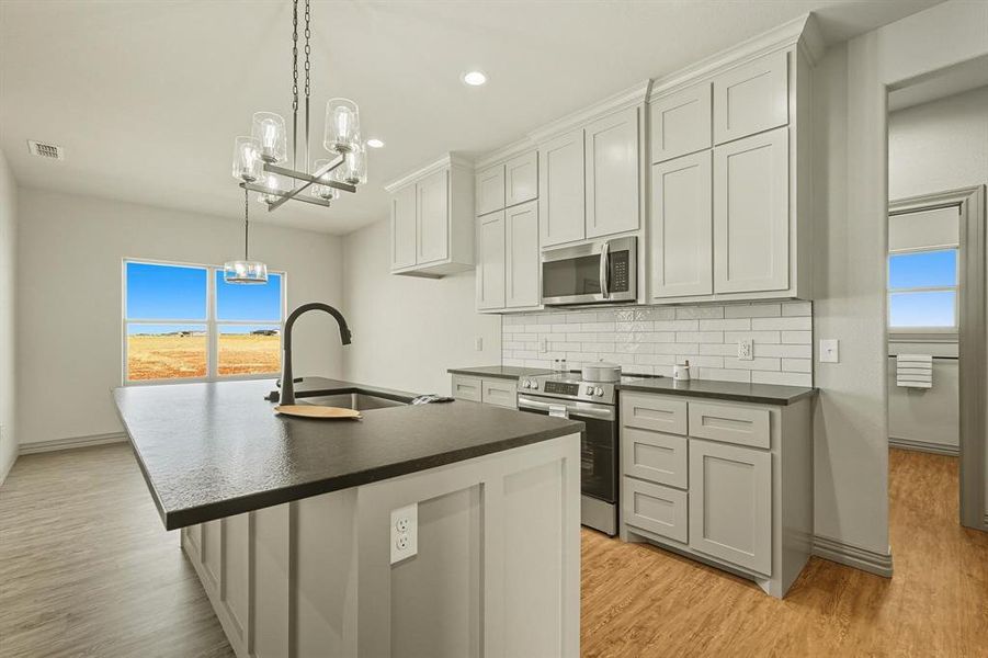 Furnished interior view inside a new home in , Hawley (Image 8).