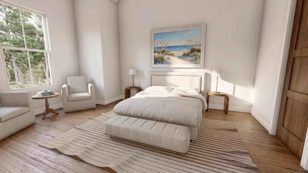 Furnished interior view inside a new home in , Charleston (Image 10).