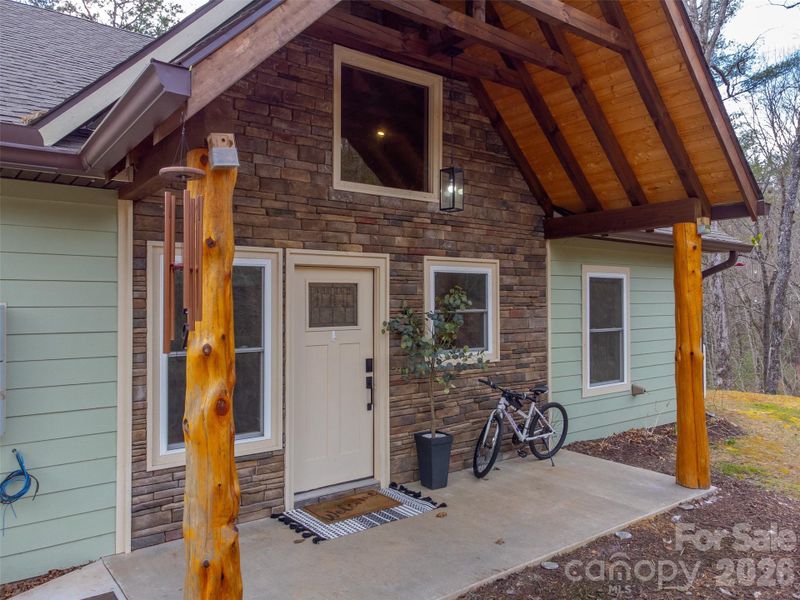 Exterior details and patio area of a home in , Bryson City (Image 36). Exterior details and patio area of a home in , Bryson City (Image 36).