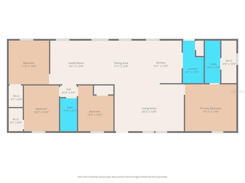 2D floor plan layout of this home in , Weeki Wachee, FL (Image 3).