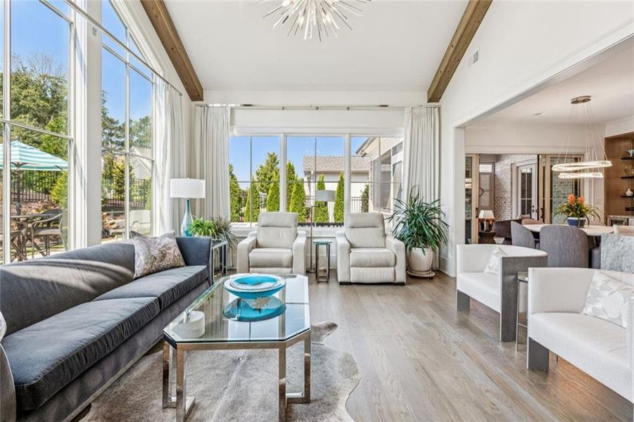 Furnished interior view inside a new home in , Alpharetta (Image 11).