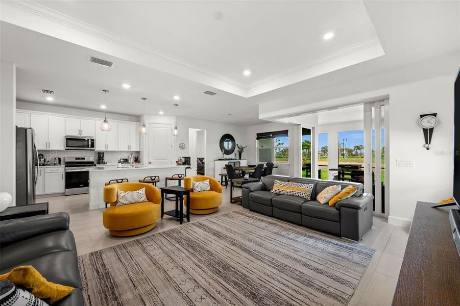 Furnished interior view inside a new home in , Alva (Image 10).