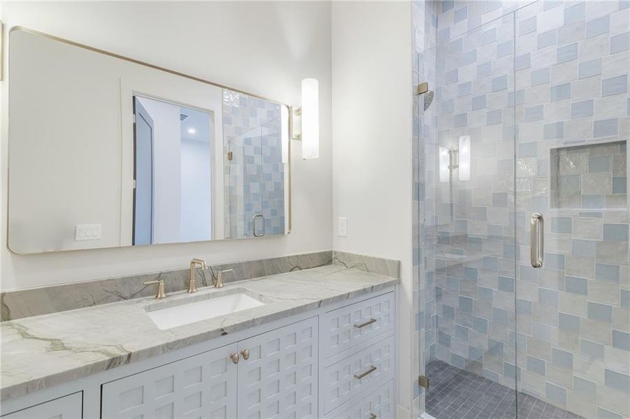 Furnished interior view inside a new home in , Atlanta (Image 17).