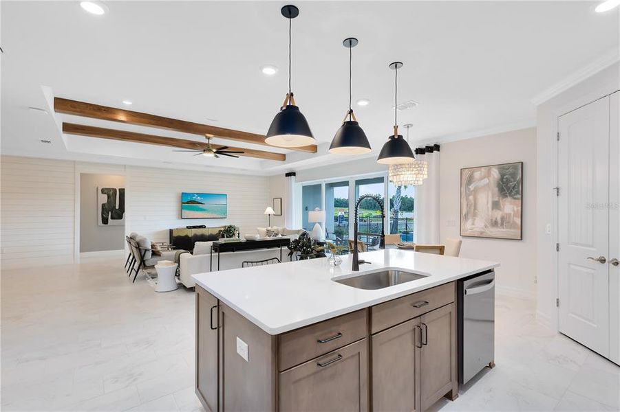 Furnished interior view inside a new home in Foothills Preserve, Mount Dora (Image 22).