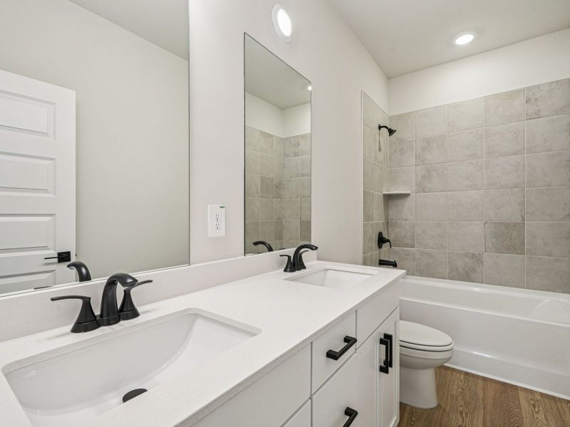 Furnished interior view inside a new home in Vines at Mill Creek - Legacy Series, Braselton (Image 12).