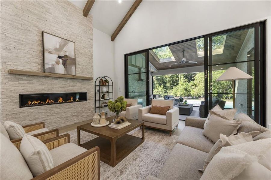 Furnished interior view inside a new home in , Atlanta (Image 7). Furnished interior view inside a new home in , Atlanta (Image 7).