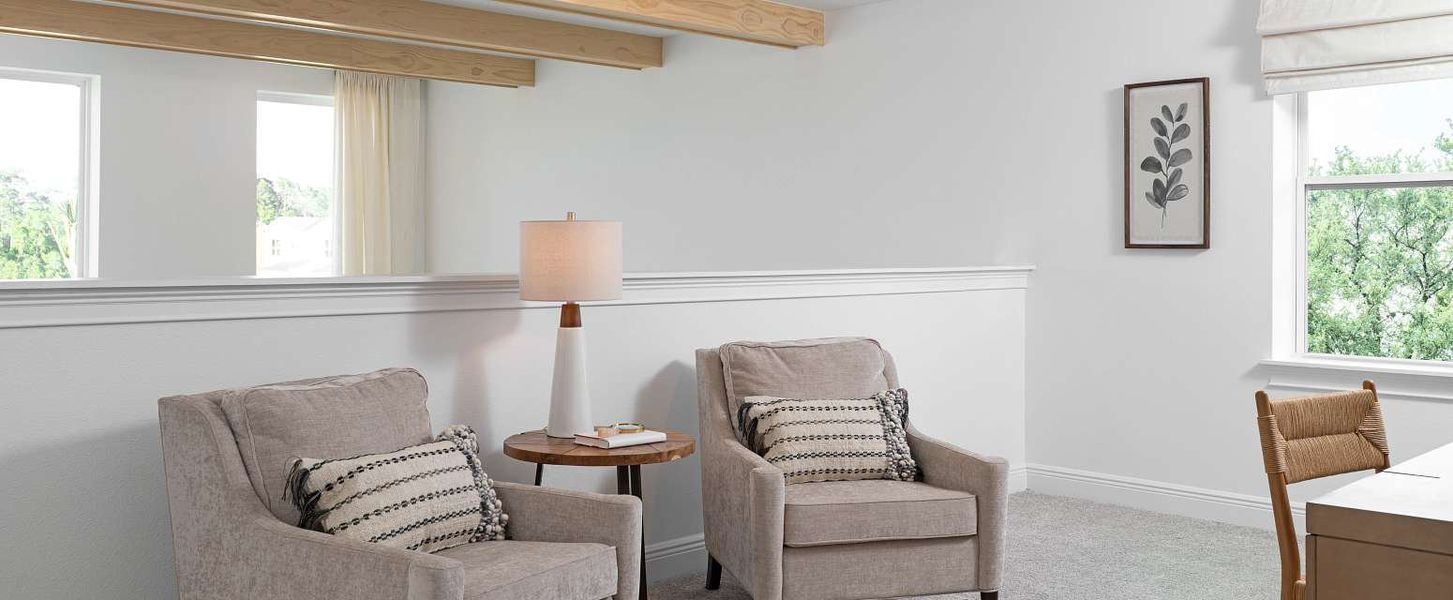 Representative furnished interior of a home built from the Duval II by Ashton Woods in Northlake Traditional, Winter Garden (Image 27).