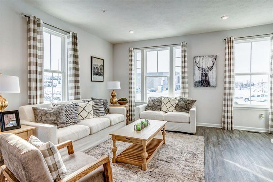 Furnished interior in a model home at Village Square in Lebanon (Image 8).