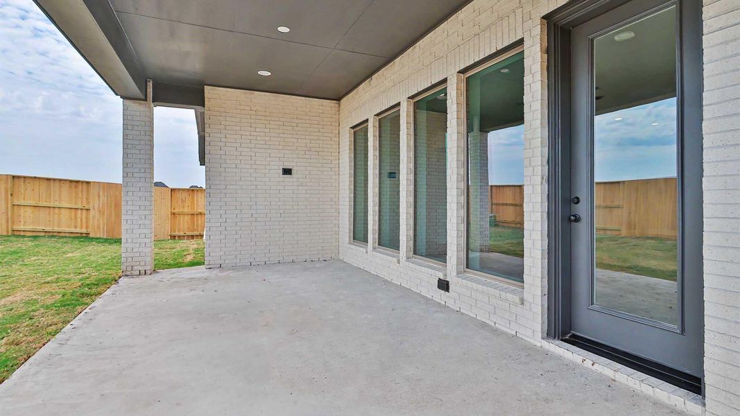 Exterior details and patio area of a home in Revera, Richmond (Image 3).