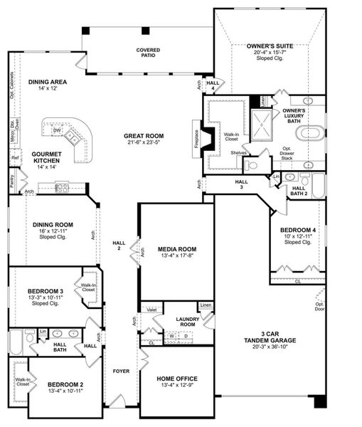 The Hayden floor plan by K. Hovnanian® Homes. 1st Floor shown. *Prices, plans, dimensions, features, specifications, materials, and availability of homes or communities are subject to change without notice or obligation. The Hayden floor plan by K. Hovnanian® Homes. 1st Floor shown. *Prices, plans, dimensions, features, specifications, materials, and availability of homes or communities are subject to change without notice or obligation.