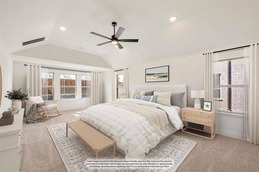 Furnished interior view inside a new home in Bear Creek Classic 60, Lavon (Image 6).