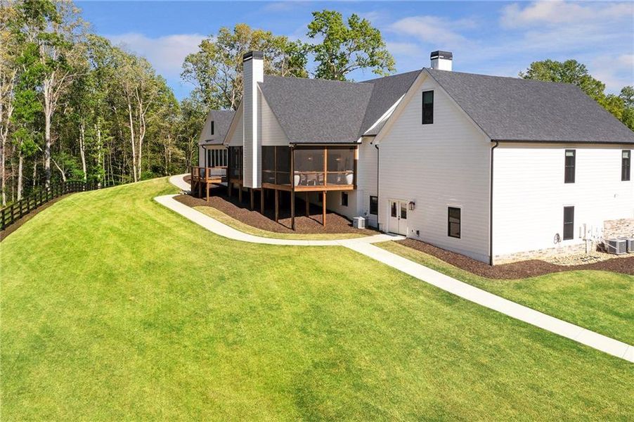 Exterior details and patio area of a home in , Canton (Image 32).