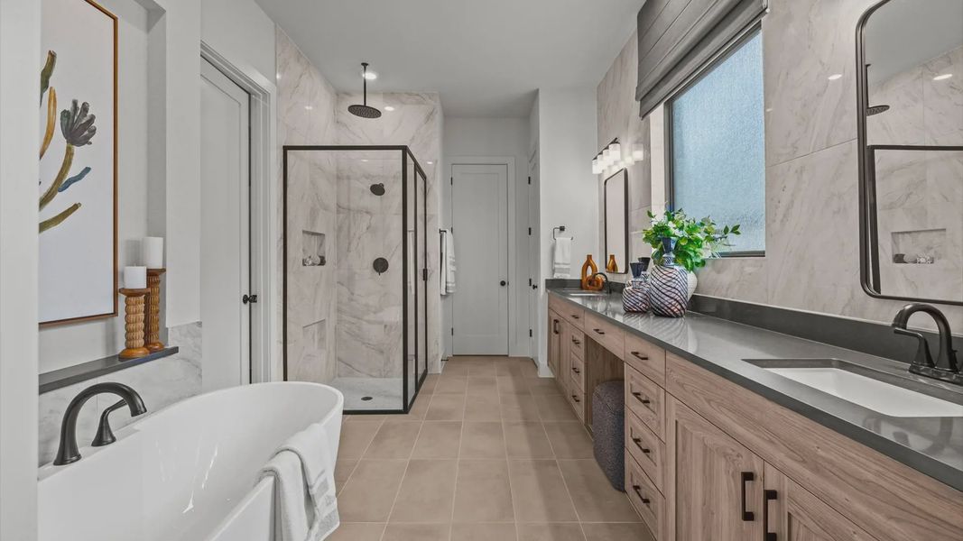 Representative furnished interior of a home built from the Drios by Chesmar Homes in 6 Creeks, Kyle (Image 20). Representative furnished interior of a home built from the Drios by Chesmar Homes in 6 Creeks, Kyle (Image 20).