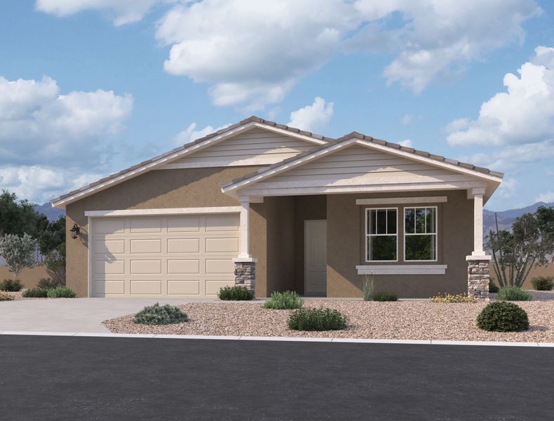 Exterior elevation rendering Exterior elevation rendering