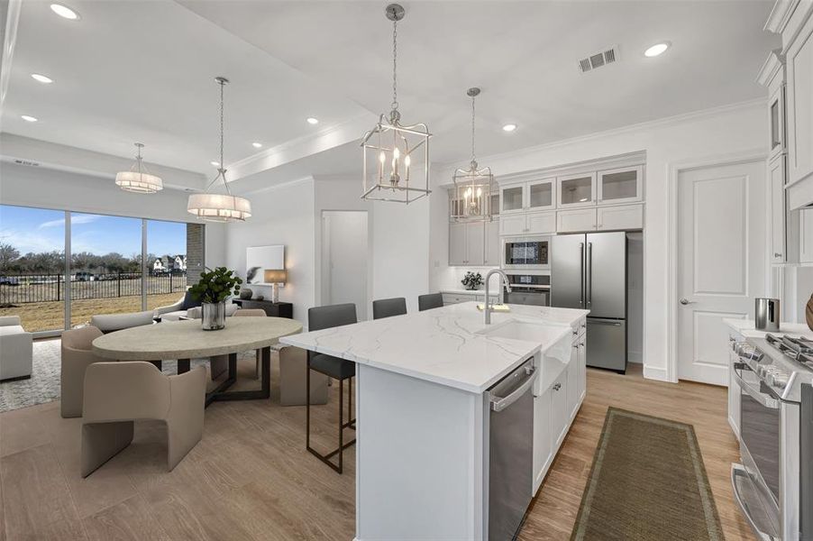 Furnished interior view inside a new home in Heath Golf & Yacht Villas, Heath (Image 18).