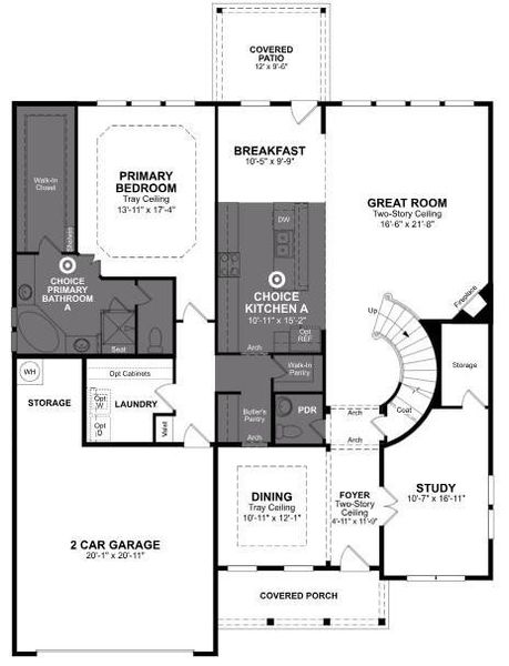Beazer Homes Lovers Landing Madison Floorplan.