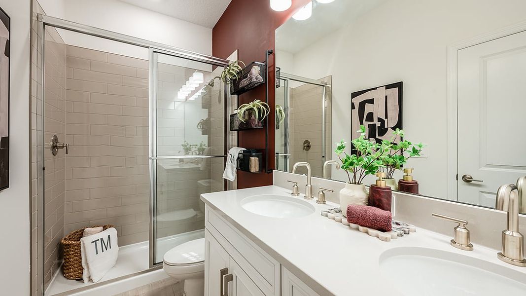 Representative furnished interior of a home built from the Bainbridge by Taylor Morrison in Esplanade at McKinnon Groves, Winter Garden (Image 14).