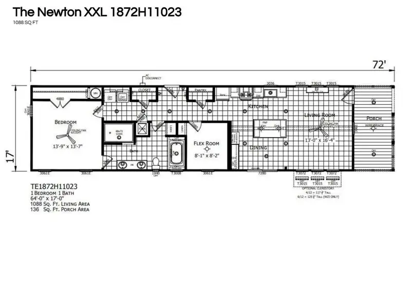 2D floor plan layout of this home in , Runaway Bay, TX (Image 3).