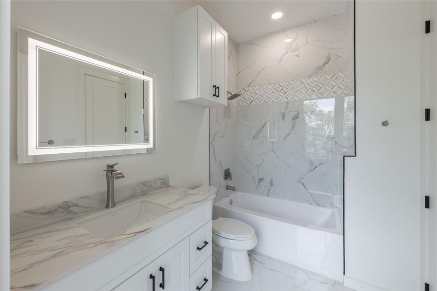 Furnished interior view inside a new home in , Houston (Image 17).