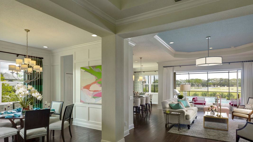 Representative furnished interior of a home built from the Sea Star by Neal Communities in Boca Royale Golf & Country Club Real Estate and Homes for Sale in Englewood, FL - Neal Communities, Englewood (Image 9).