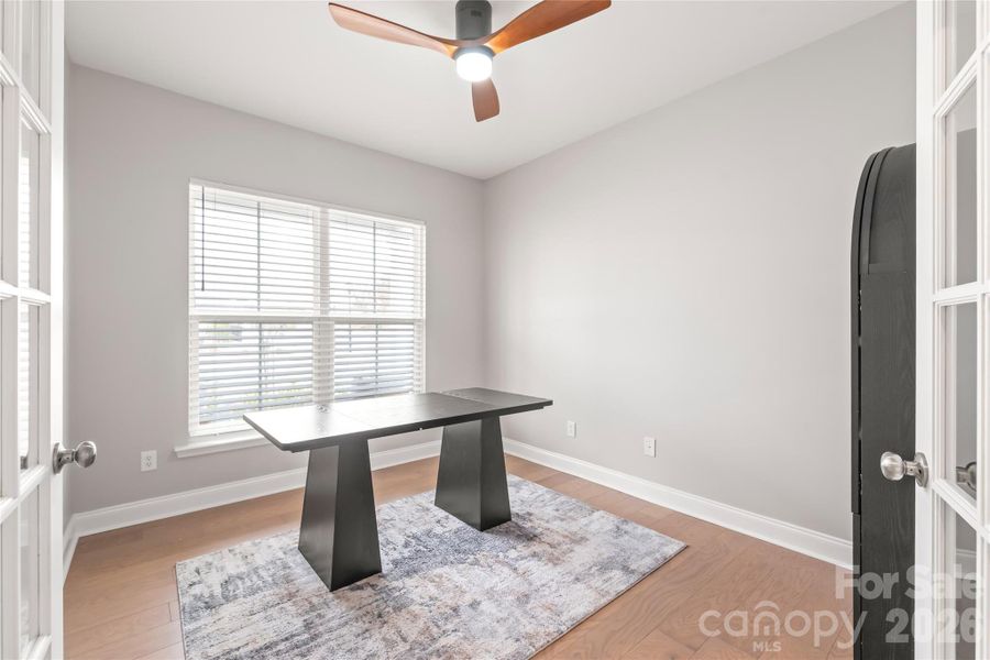 This flex room on the main floor gives you so many options. Office, study, playroom... whatever you need