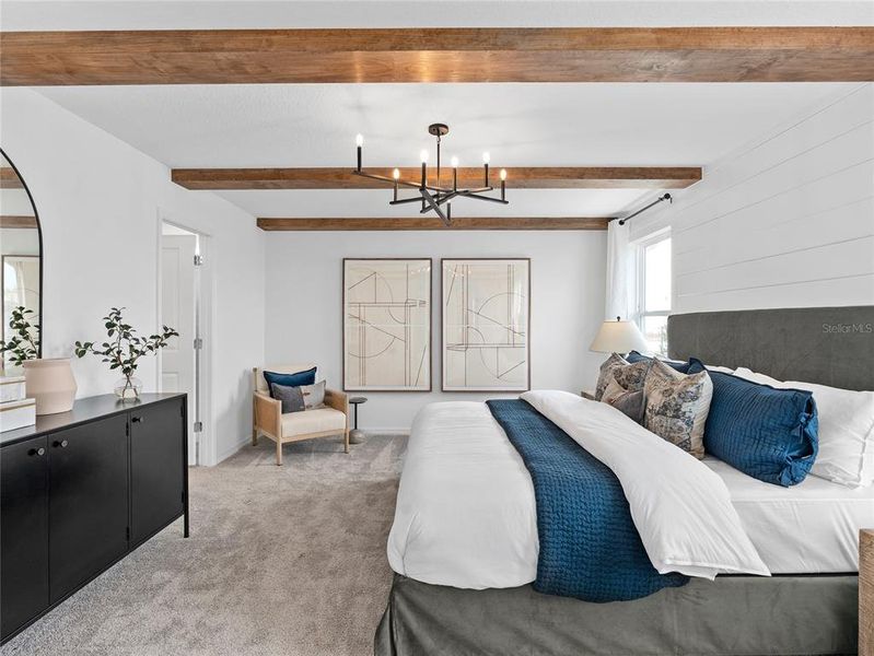 Furnished interior view inside a new home in EverBe, Orlando (Image 9).